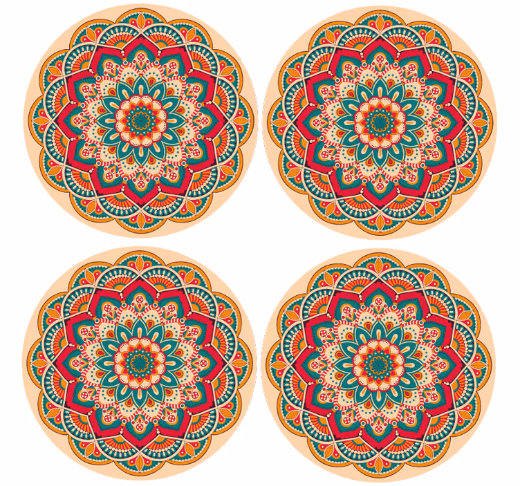 Mandala daha fazla bardak altlığı tasarlar - TenStickers
