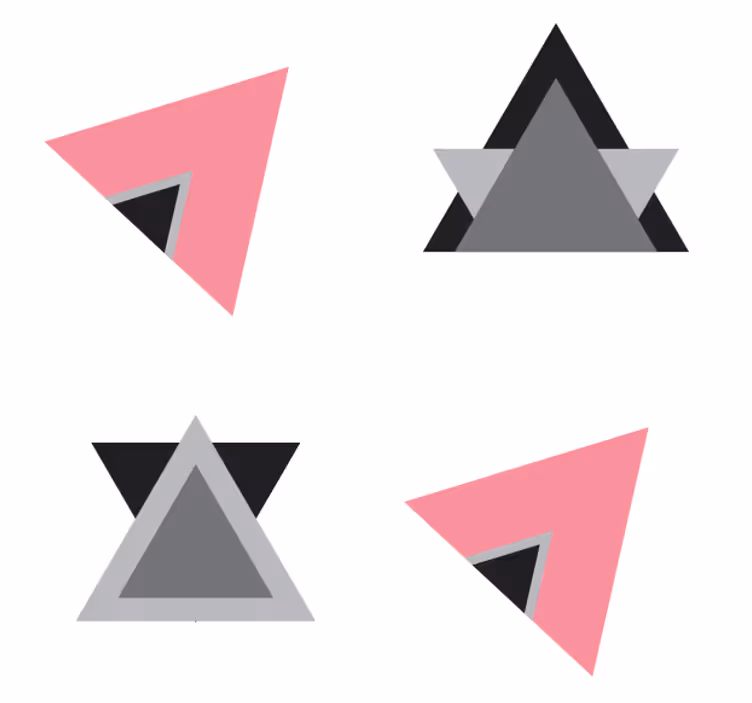 Bardak altlığı geometrik Şekil katmanları - TenStickers