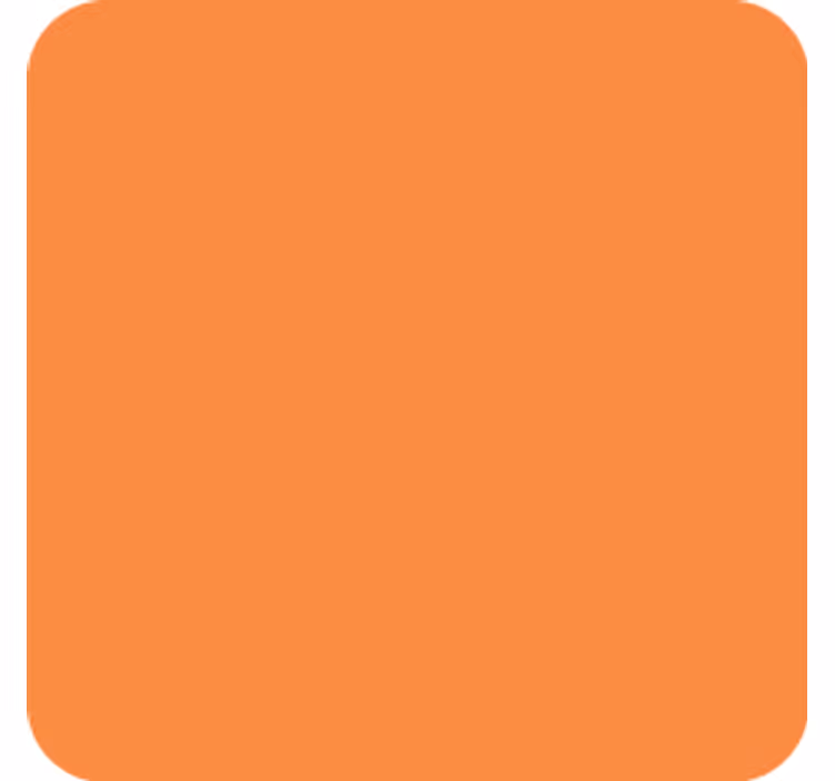 Bardak altlığı basit turuncu yüzey - TenStickers