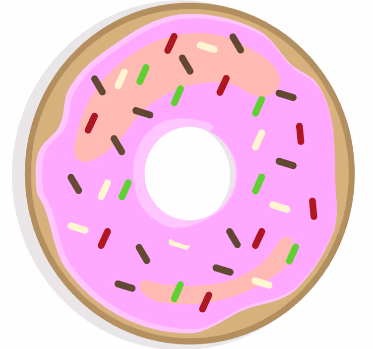 Ucube bardak altlığı pembe buzlu tatlı - TenStickers