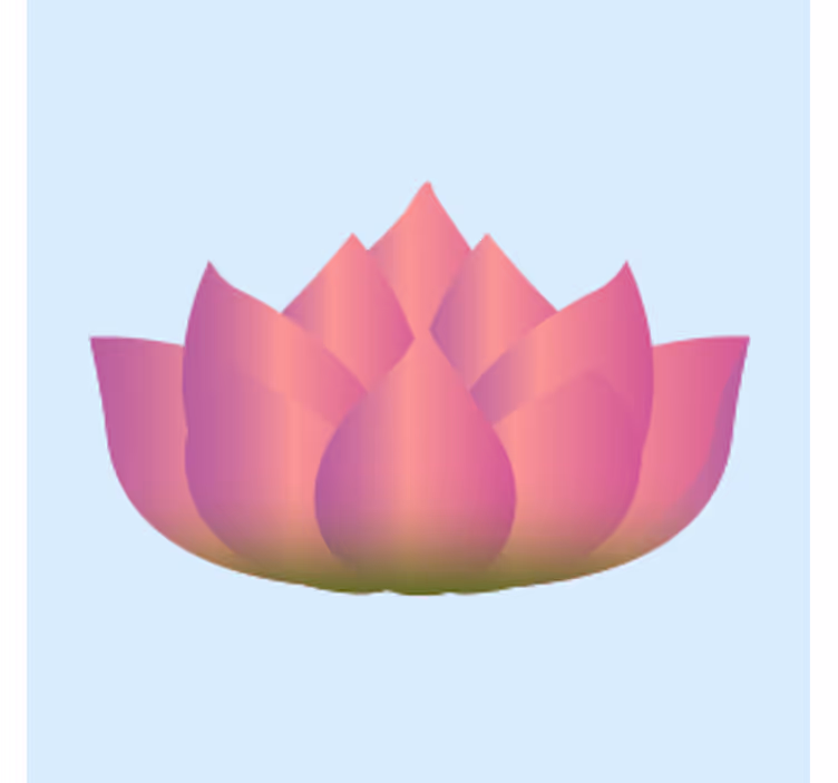 Ucube bardak altlığı lotus Çiçeği açıyor - TenStickers