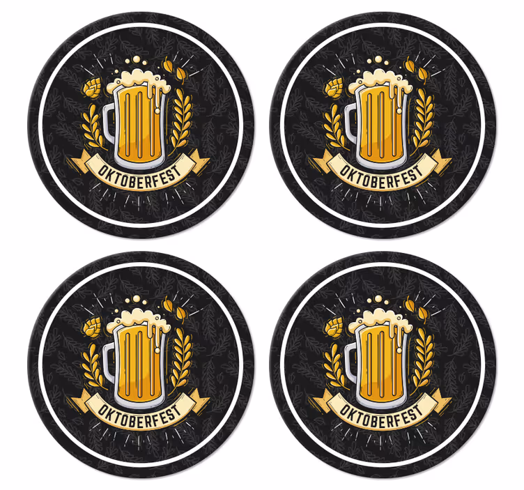 Bira festivali oktoberfest bira paspasları - TenStickers