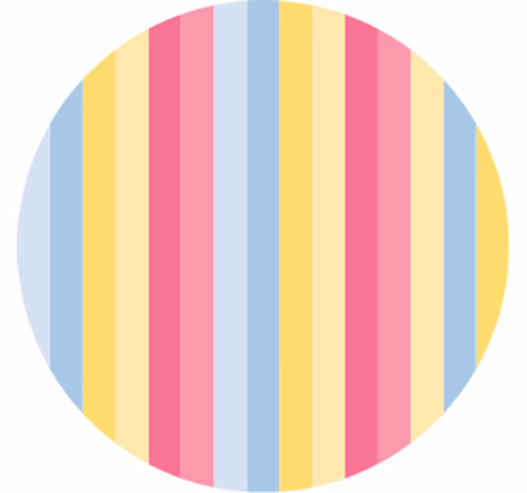Bardak altlığı renkli Çizgili desen - TenStickers