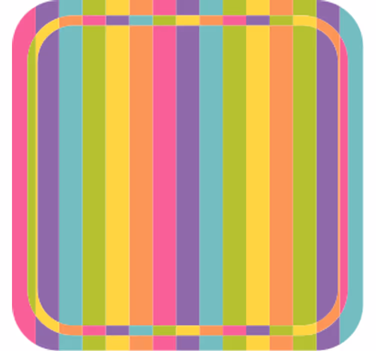 Bira bardak altlığı - canlı renkli desen - TenStickers