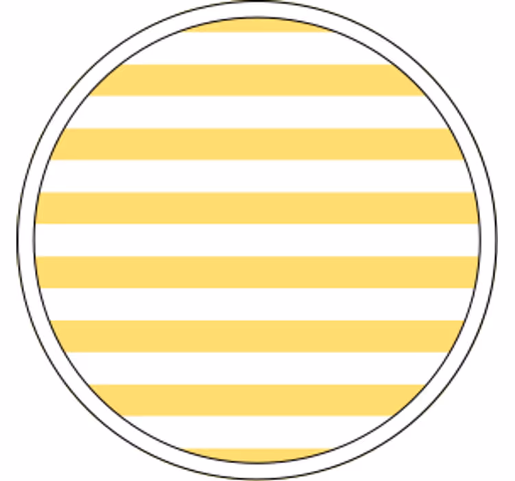 Bardak altlığı sarı Çizgili desen - TenStickers