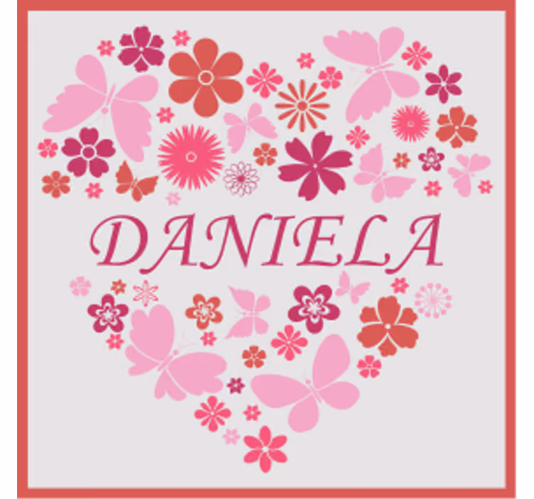 Heart floral arrangement isimli bardak altlığı - TenStickers