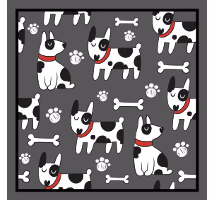 Modern bardak altlığı eğlenceli köpek deseni - TenStickers