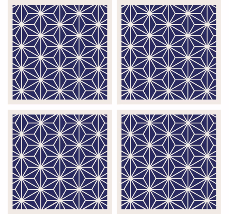 Bardak altlığı - geometrik dokulu yüzey - TenStickers