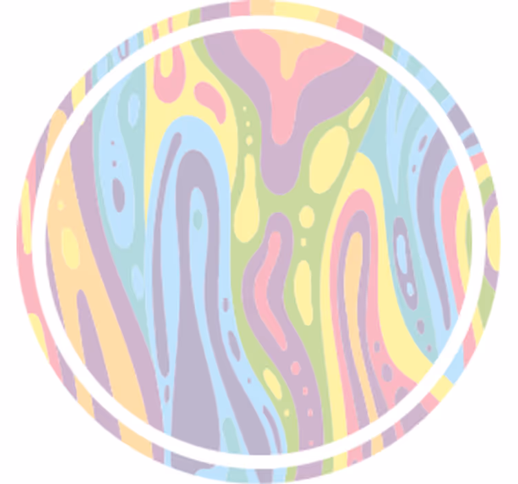 Bardak altlığı dalgalı pastel desen - TenStickers