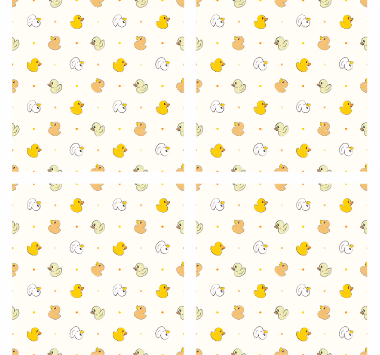 Modern bardak altlığı sevimli lastik örneği - TenStickers