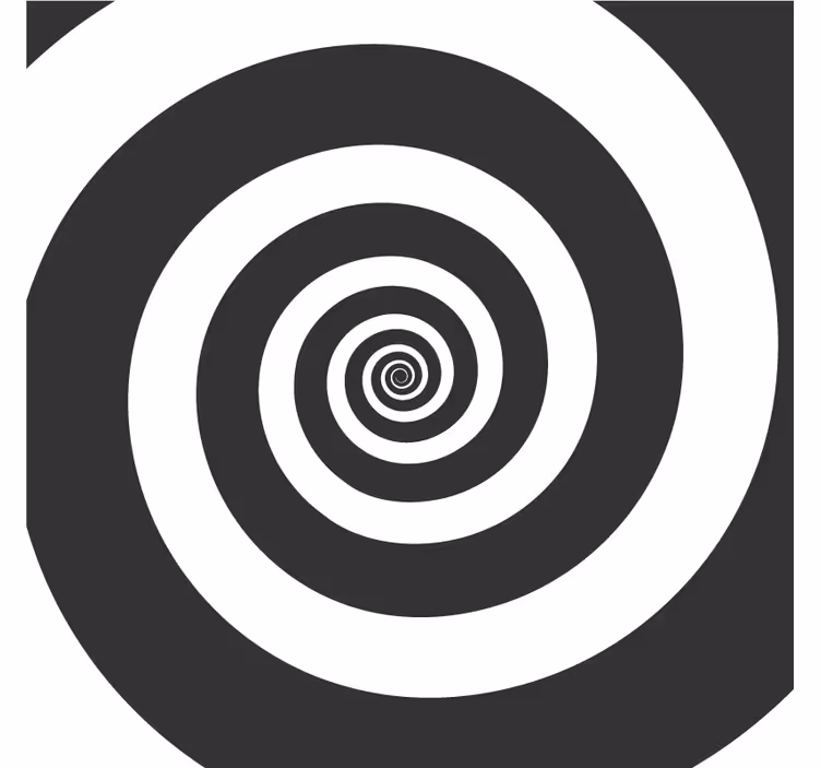 Bardak altlığı spiral desen kontrast - TenStickers