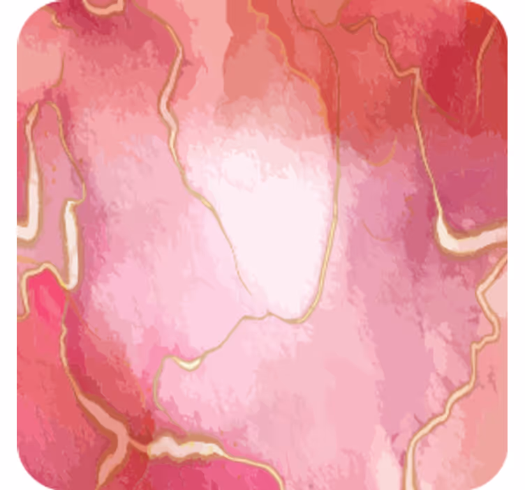 Flowing pink marble bardak altlığı - TenStickers
