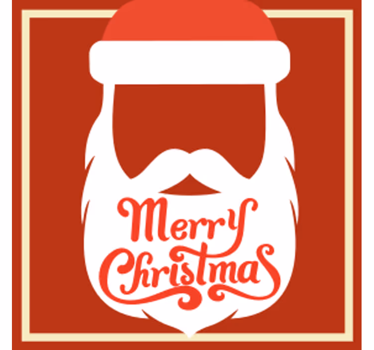 Noel bardak altlığı - noel baba İllüstrasyonu - TenStickers