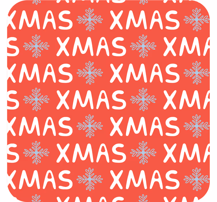Noel bardak altlığı - festif noel deseni - TenStickers