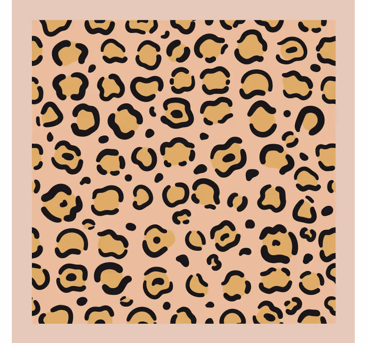 Leopar desenli bardak altlığı - TenStickers