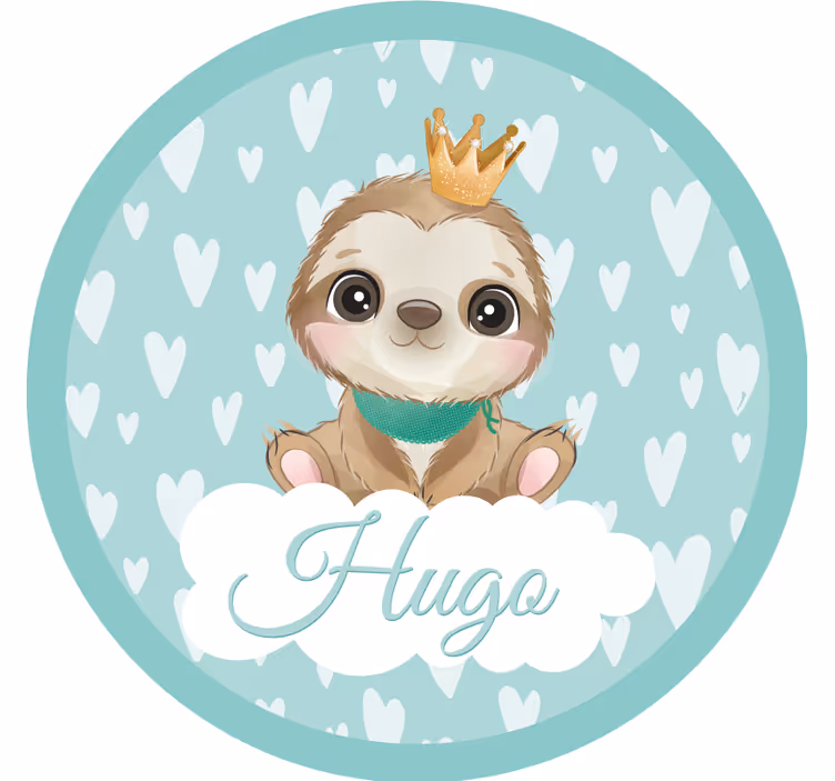 Ucube bardak altlığı sevimli sloth karakteri - TenStickers