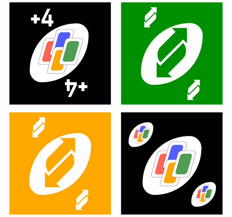 Ucube bardak altlığı - renkli kart motifleri - TenStickers