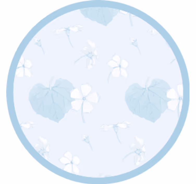 Bardak altlığı - Çiçek desenli yüzey - TenStickers
