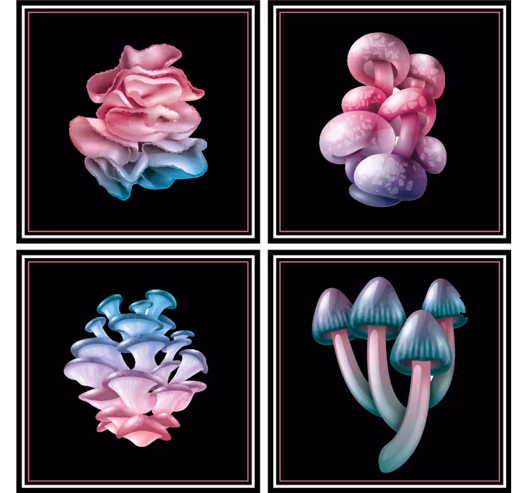 Modern bardak altlığı yumuşak Çiçek Şekilleri - TenStickers