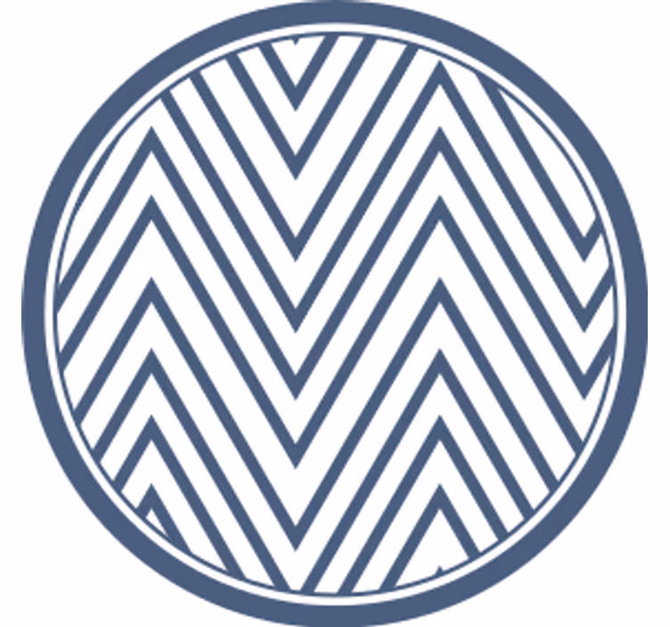 Bardak altlığı chevron desenli yüzey - TenStickers