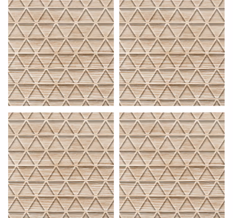 Bardak altlığı dokulu geometrik desen - TenStickers