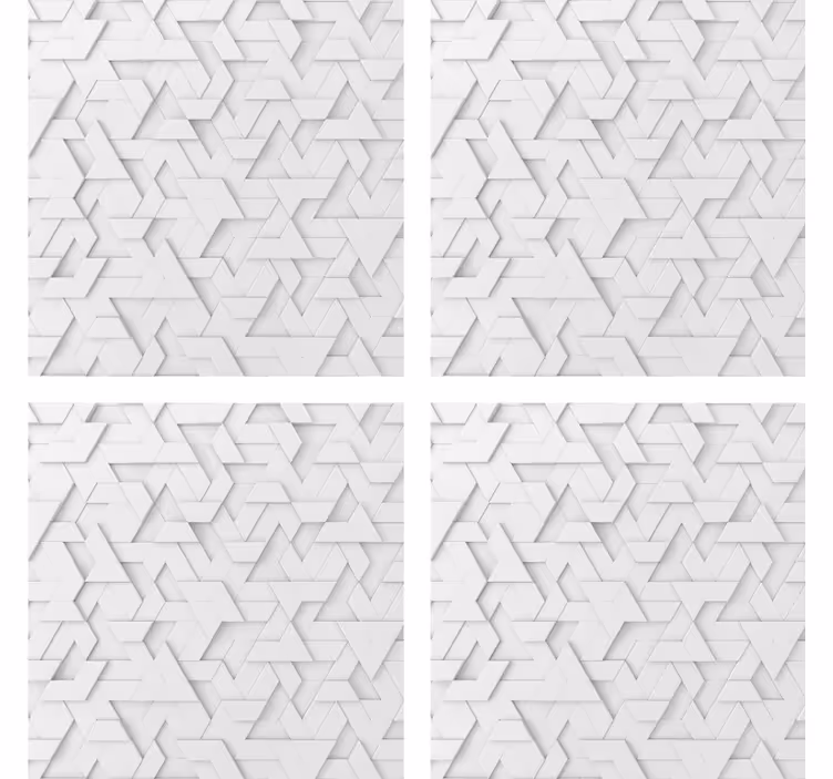 Bardak altlığı - geometrik dokulu desen - TenStickers