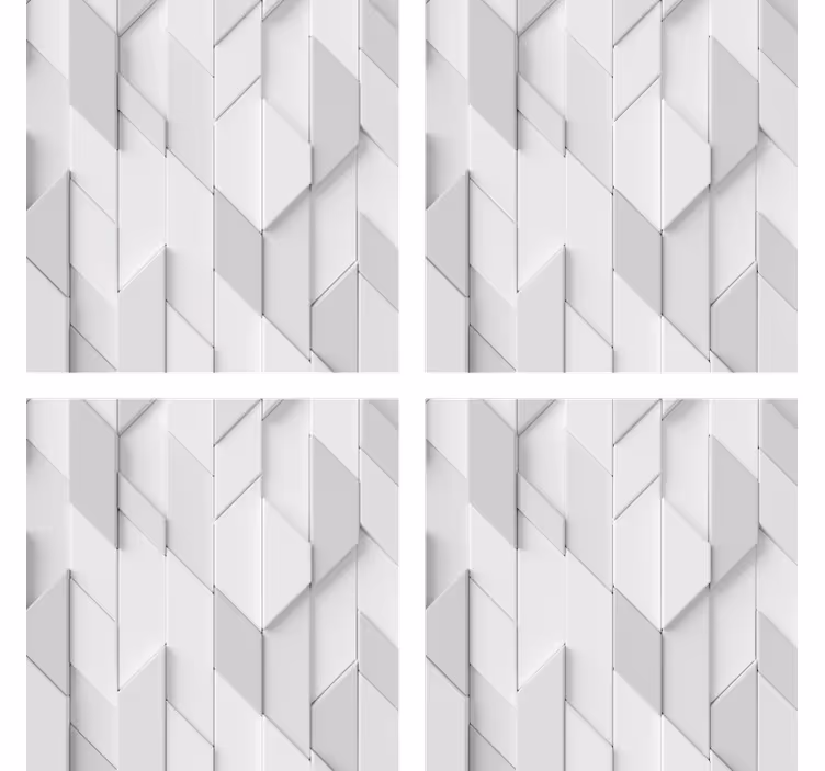 Bardak altlığı geometrik kabartma desen - TenStickers