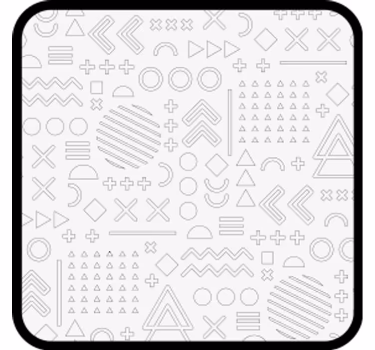 Bardak altlığı soyut geometrik desenler - TenStickers