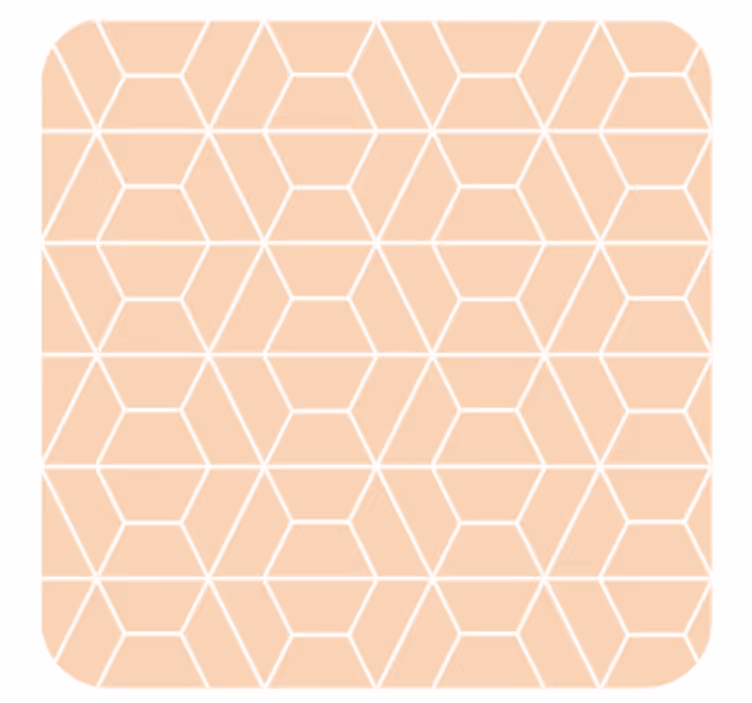 Bardak altlığı altıgen geometrik düzenleme - TenStickers
