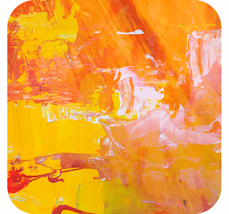 Vibrant abstract splash bira bardak altlığı - TenStickers