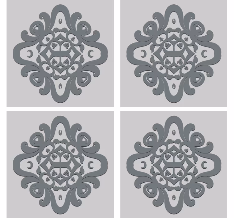 Bardak altlığı - karmaşık desen motifi - TenStickers
