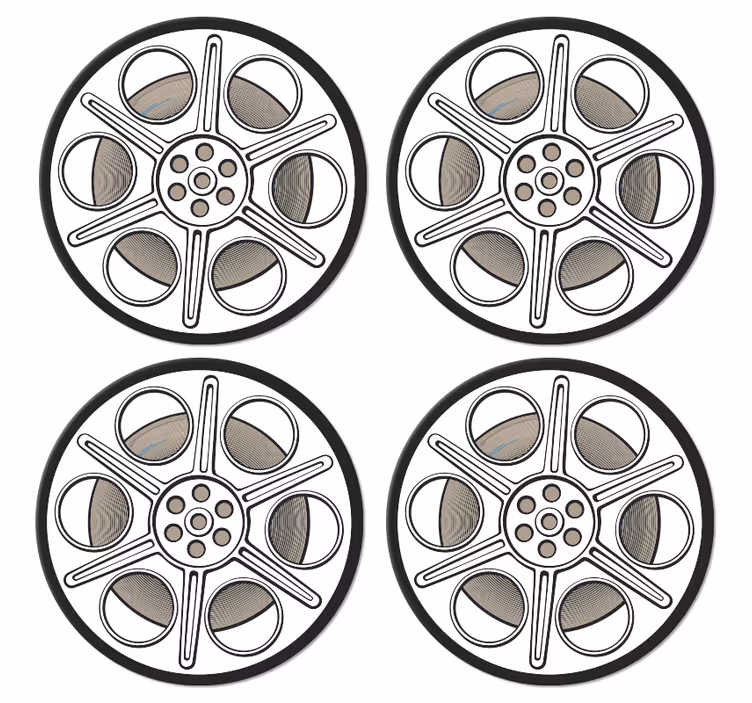 Sinema filmi rulo vintage coaster - TenStickers