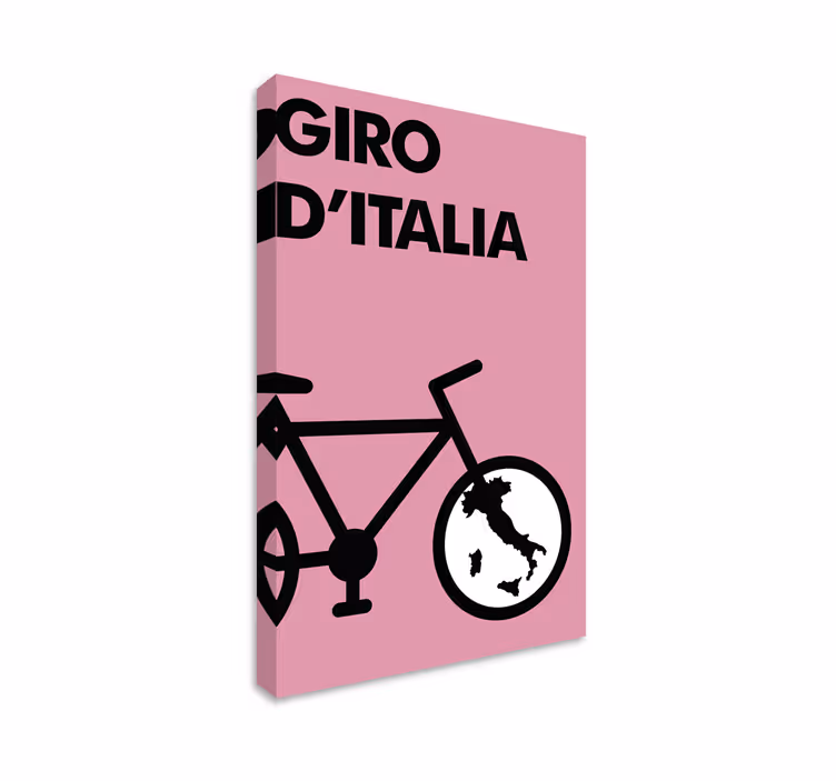 giro d'italia simgesi spor kanvas tablo - TenStickers