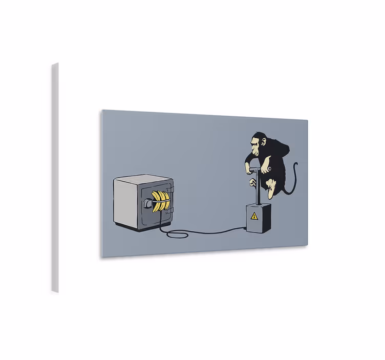 Maymun patlayıcısı sanat tablo - TenStickers