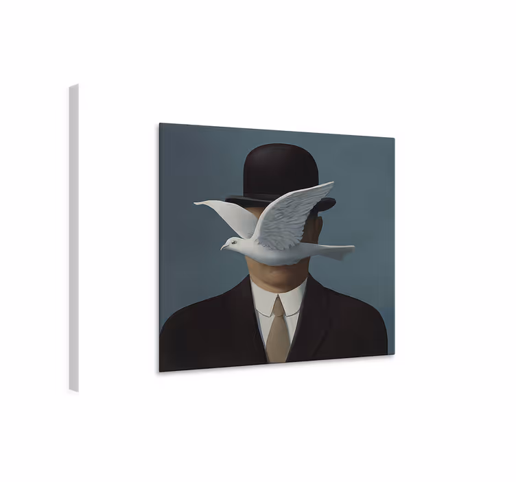 Melon şapkalı adam sanat tablo - TenStickers
