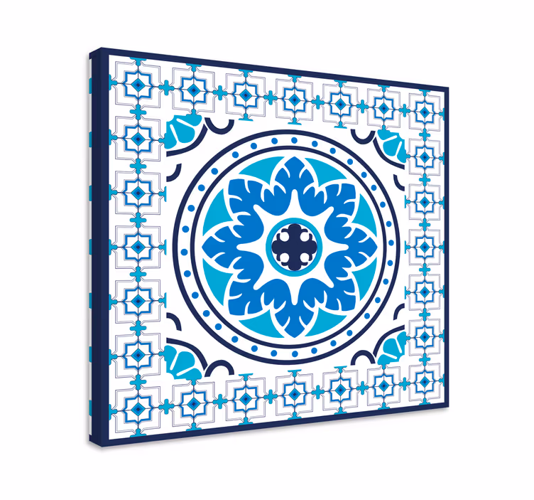 Mavi tablo - mavi fayanslar - TenStickers
