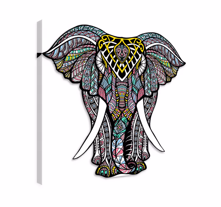 Fil tablo - mandala desenli vinil halı - TenStickers