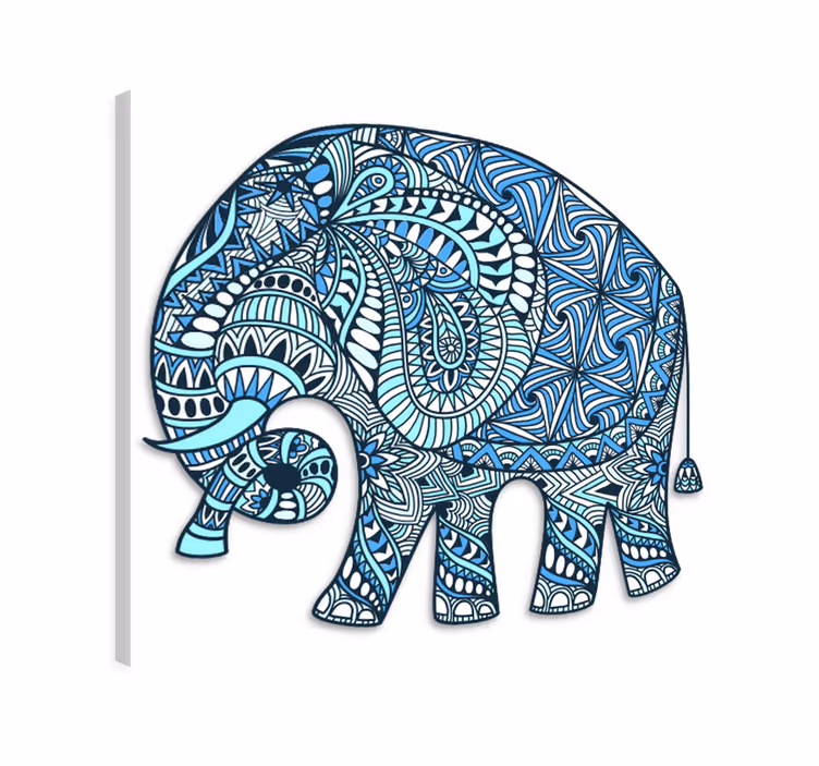 Fil tablo Çiçekli mandala deseni - TenStickers