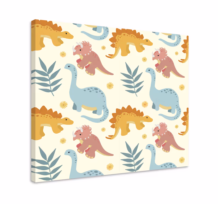 Dinozor kanvas tablo minimalist tarz - TenStickers