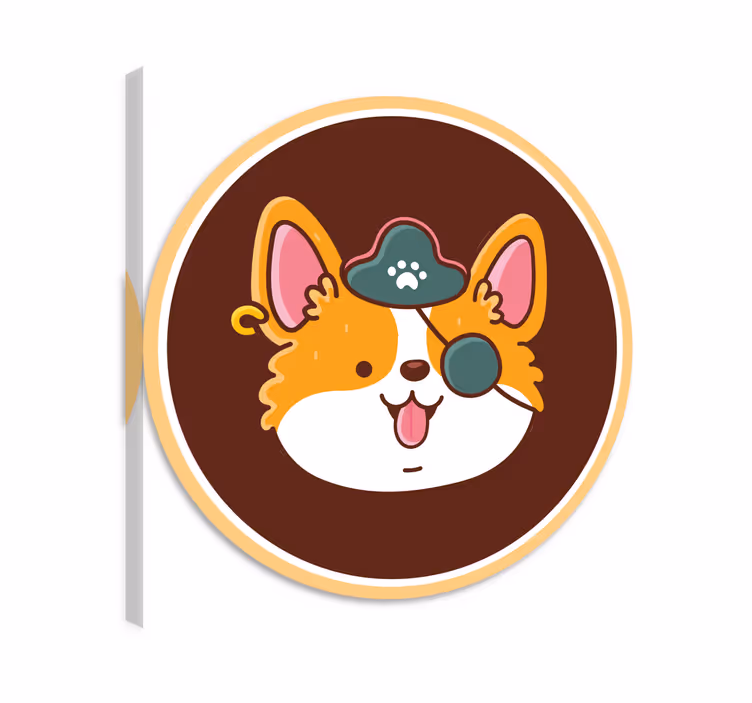Kediler kanvas tablo göz bandı takan köpek - TenStickers