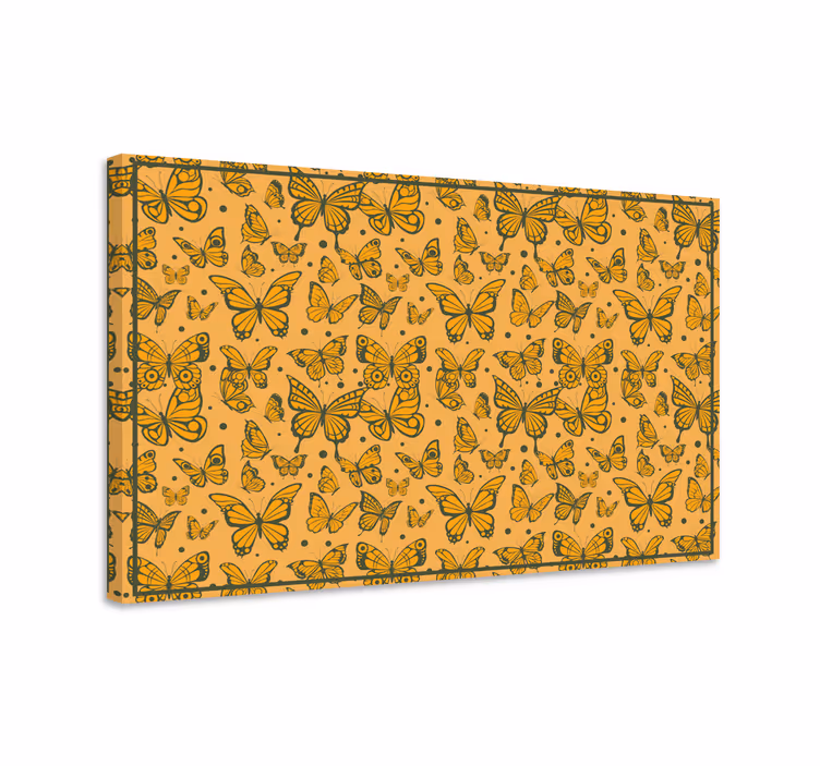 Kelebek tablo - trendy kelebek deseni - TenStickers
