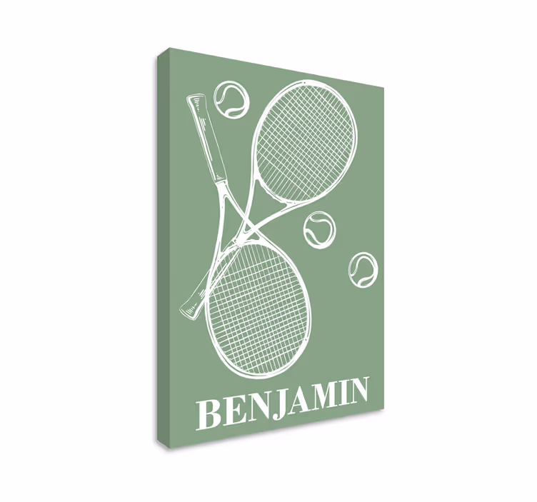 Kişiselleştirilmiş tenis tuvali - TenStickers