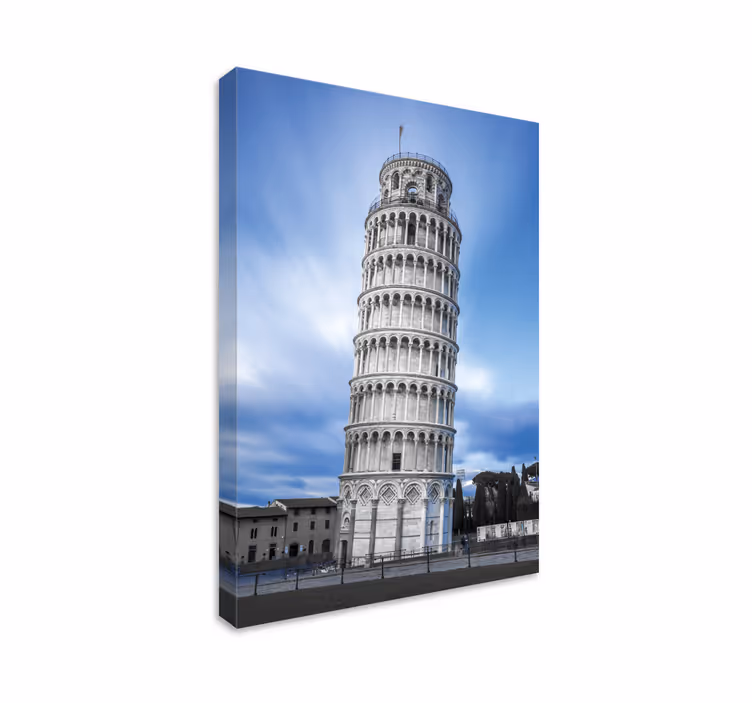 Pisa kulesi italya şehri kanvas baskılar - TenStickers