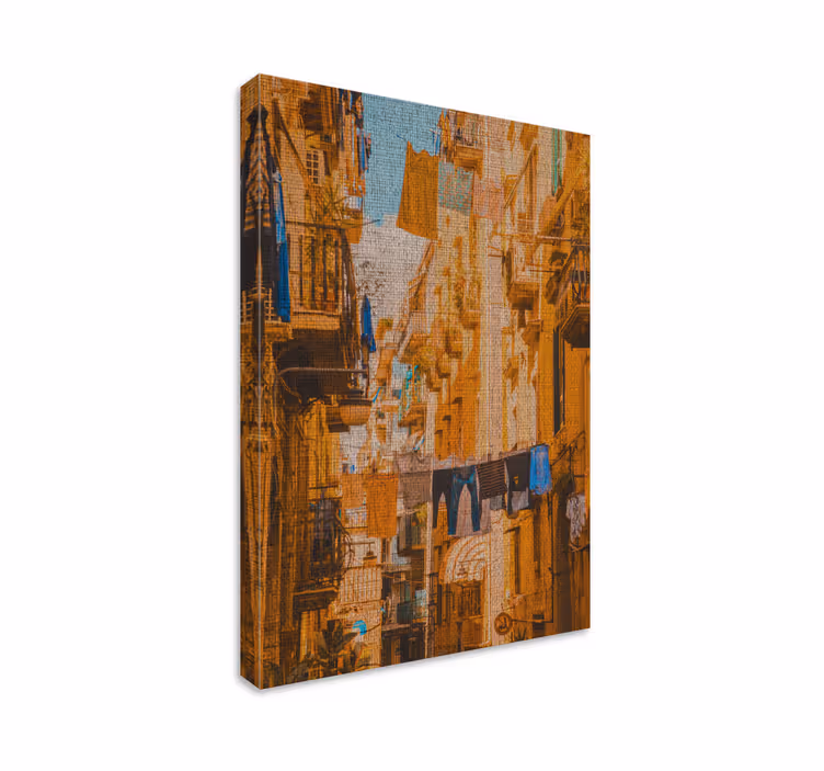 Kentsel goblen soyut tablo - TenStickers