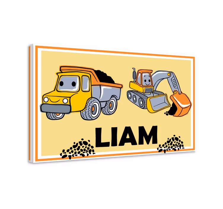 Kişiselleştirilmiş tuval ile isim - TenStickers