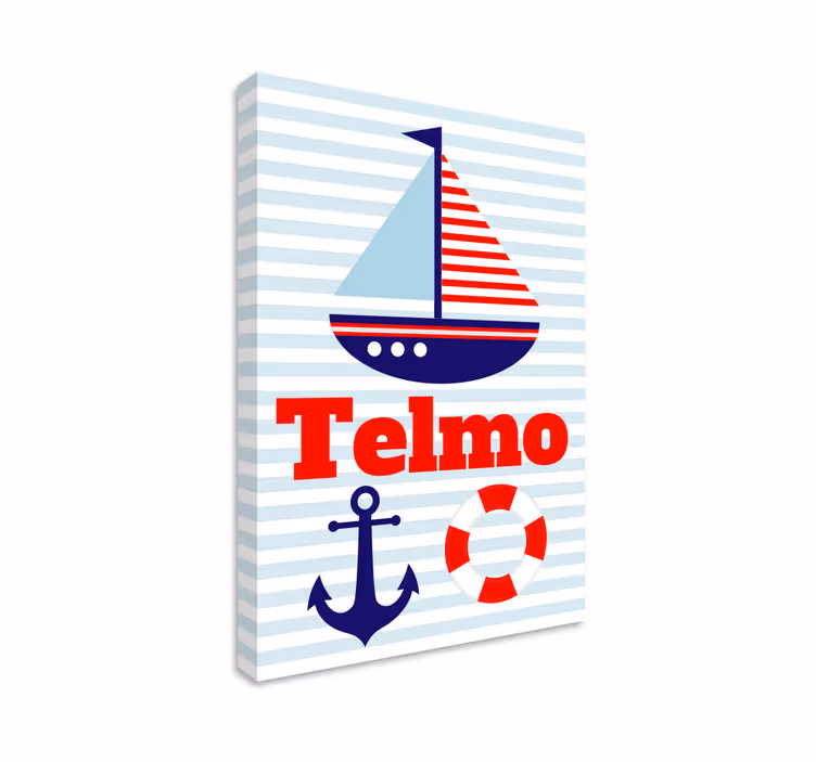 Kişiselleştirilmiş çocuklar deniz tuvali - TenStickers