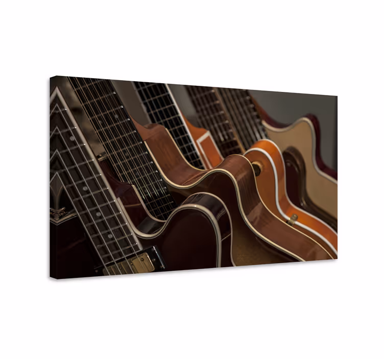 Gitar müzik tuval sanat baskıları - TenStickers