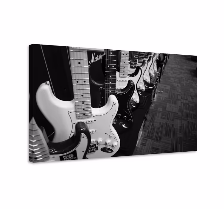 Guitarras electricas müzik tuval sanatı - TenStickers