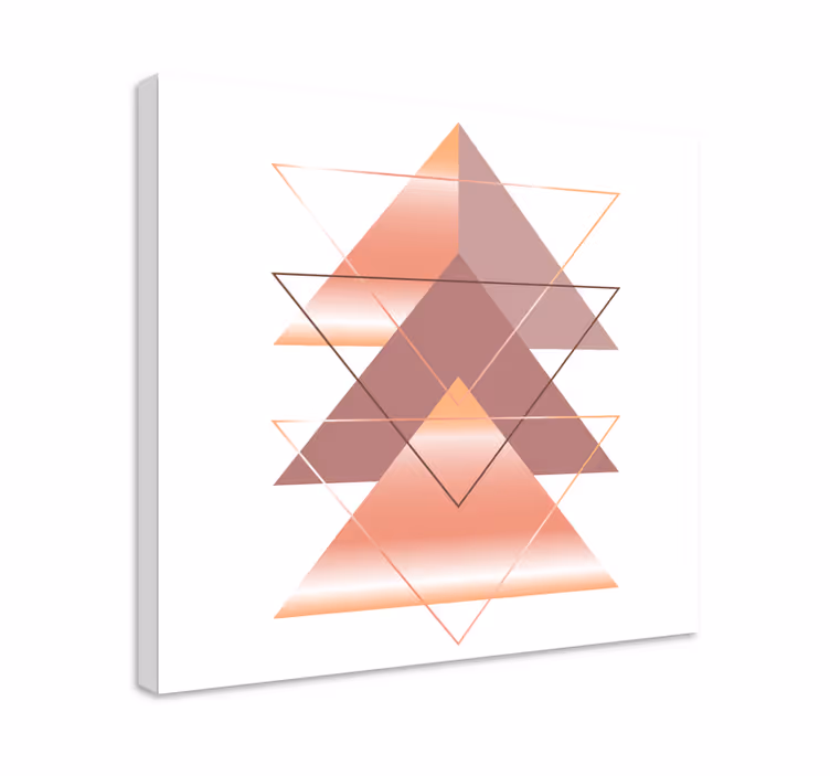 Geometrik üçgen füzyonu geometrik tablo - TenStickers