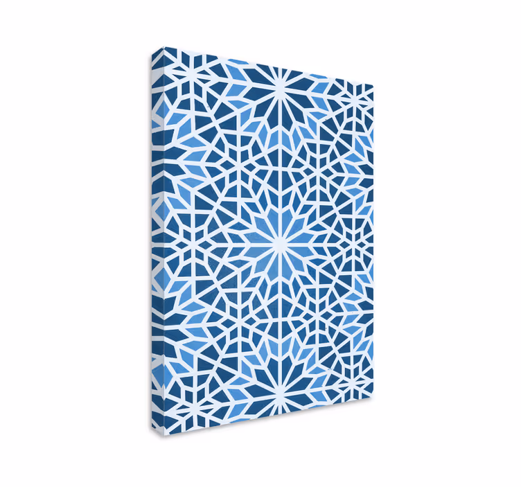 Geometrik tablo yıldız patlaması - TenStickers